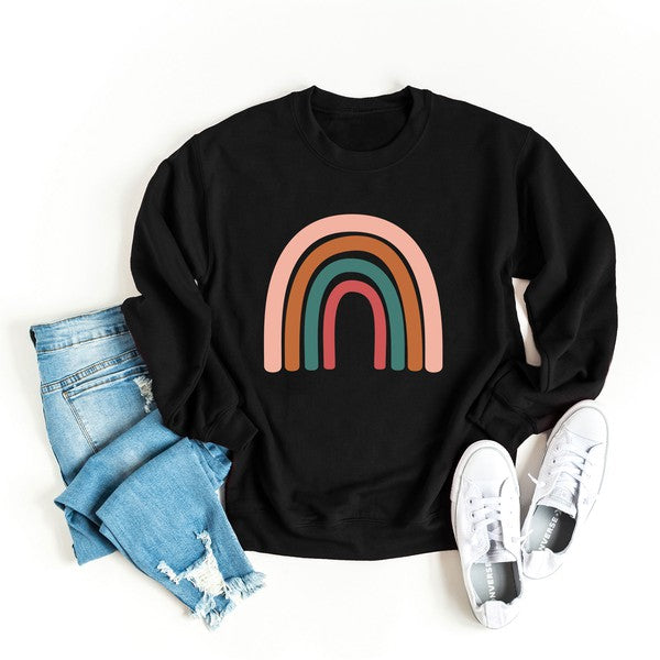 Fall Rainbow Graphic Sweatshirt